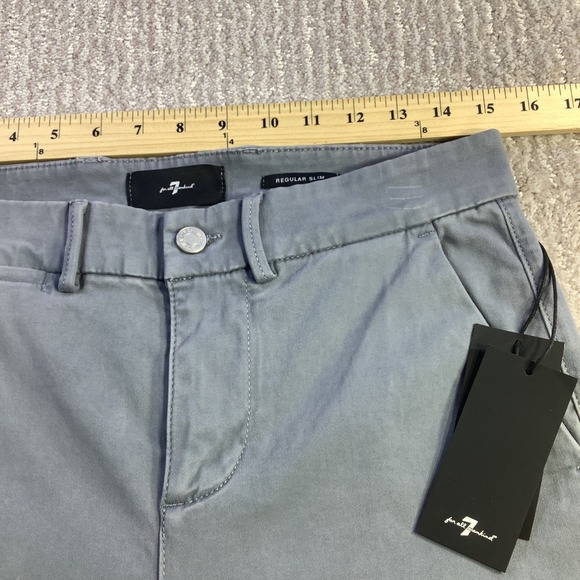 7 For All Mankind Slimmy Chino Luxe Performance Regular Slim Pants 29 x 31 NWT - Picture 14 of 16